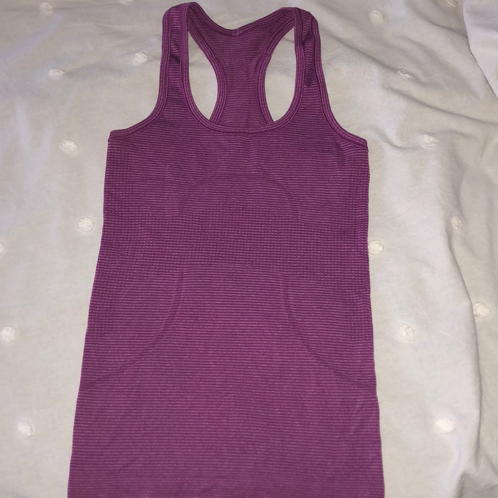 Purple lululemon swiftly tech racer back tank!